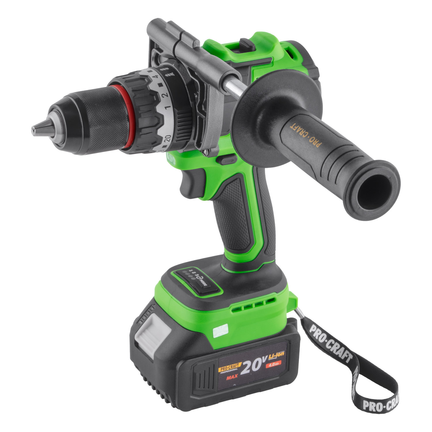 Aku vrtací šroubovák Procraft PA18ProBL-1B-C