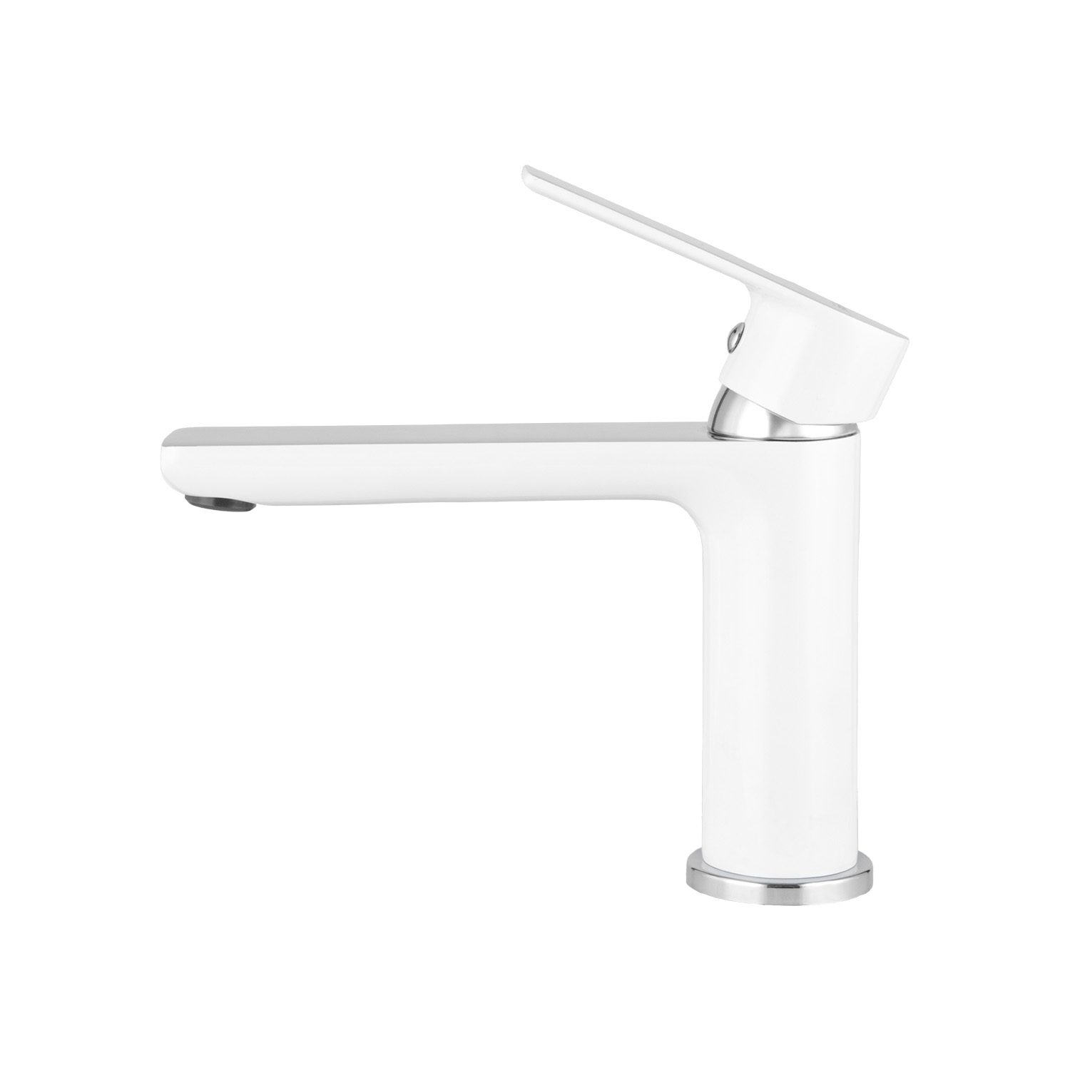 Umyvadlová baterie MIXXUS PREMIUM ALEX 001 LONG (NUT) WHITE-CHROME, bílý-chrom