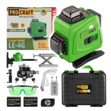 Procraft | Laser zelený liniový, křížový samonivelační Procraft LE-4G | LE-4G