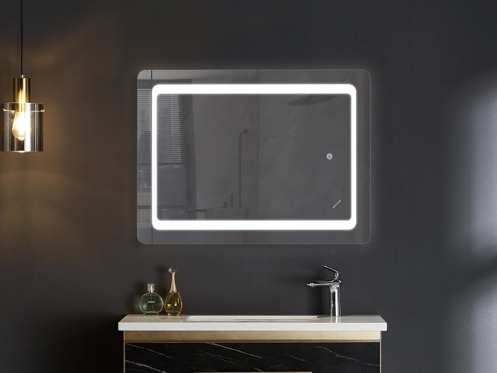 Koupelnové zrcadlo s LED osvětlením, protizamlžovací funkcí a regulací jasu, MR09-80×60-REVERSE Twee