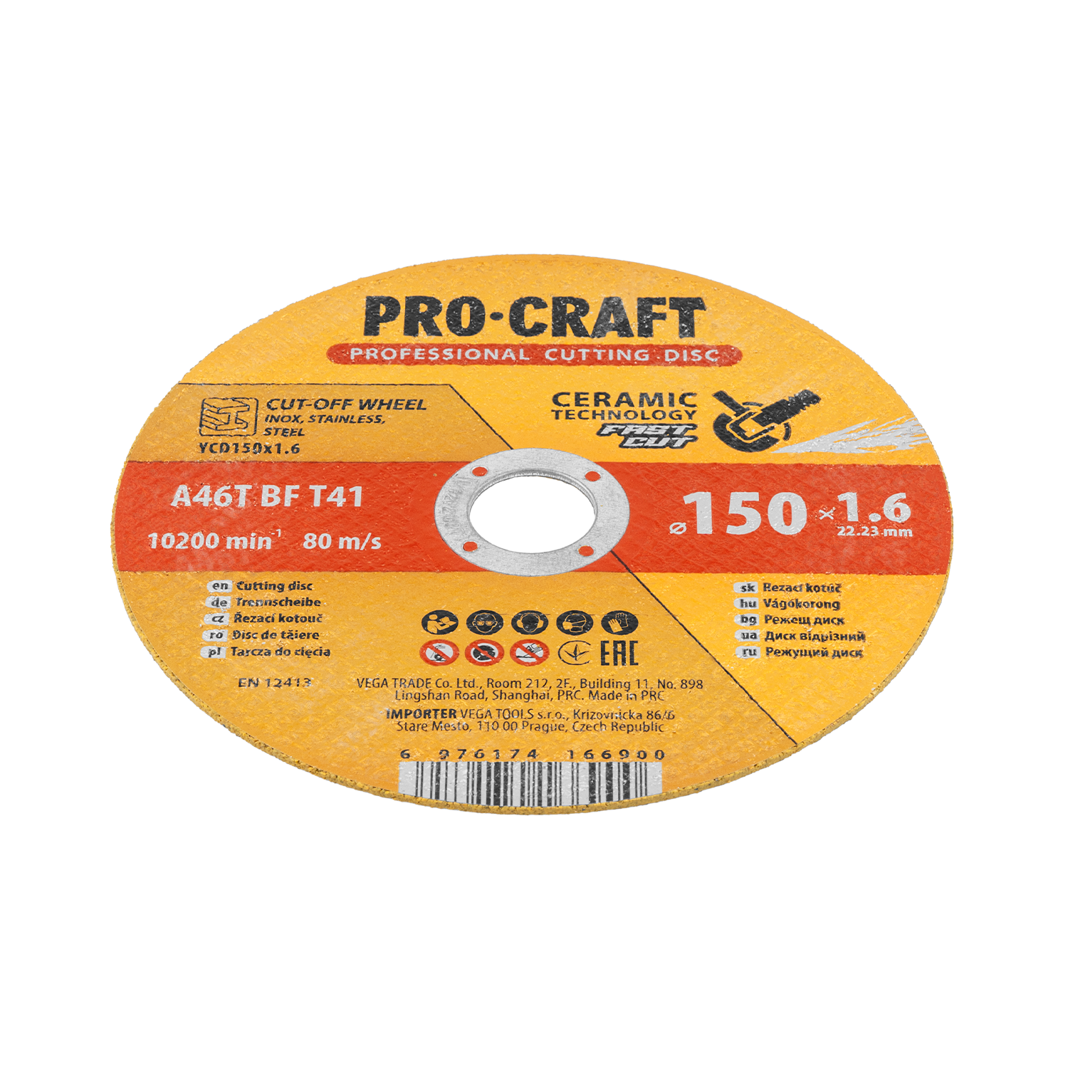 Keramický řezný kotouč Procraft YСD150x1.6