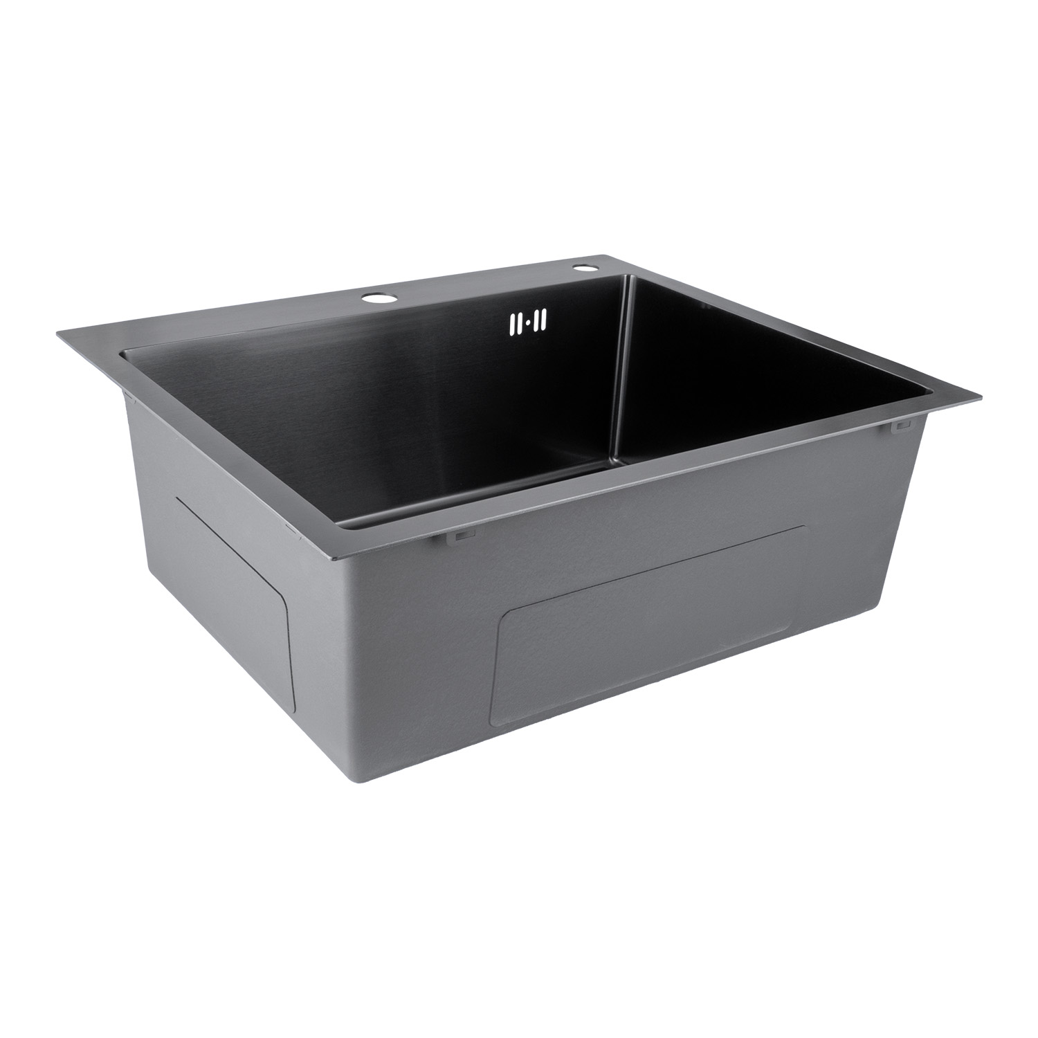 Nerezový dřez MIXXUS MH5843 GRAPHITE se sifonem, grafitový
