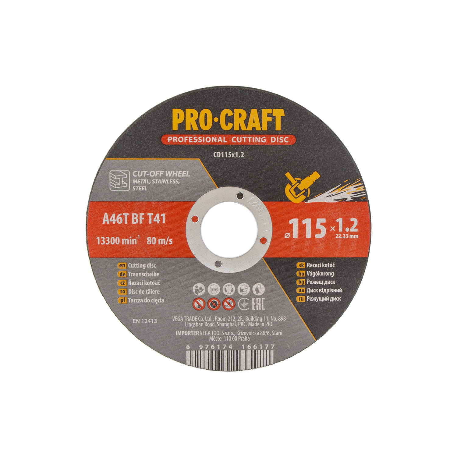 Řezný kotouč Procraft CD115x1.2