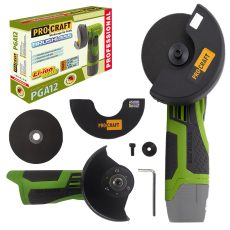 Procraft | Aku mini úhlová bruska Procraft PGA12 (bez baterie a nabíječky), 76mm | PGA12-BB