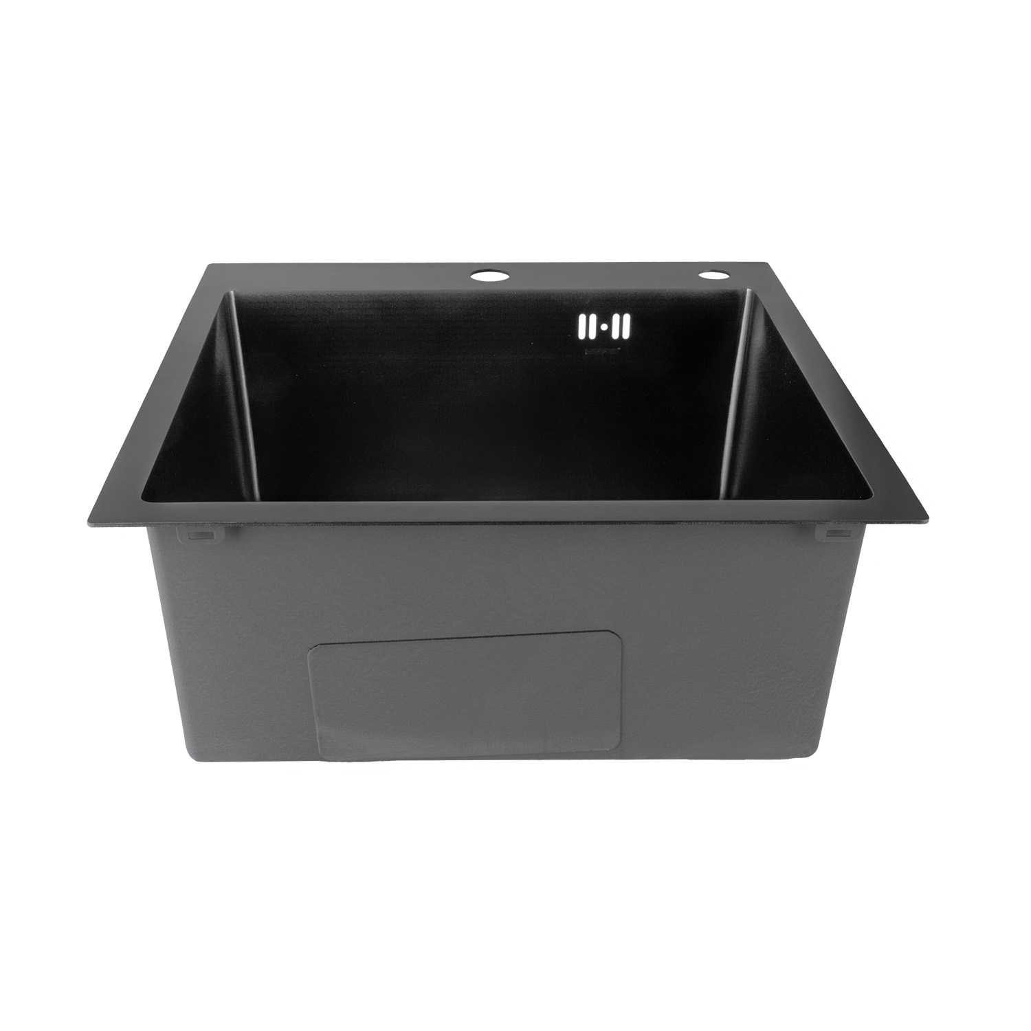 Nerezový dřez MIXXUS MH5050 DECOR GRAPHITE se sifonem, grafitový