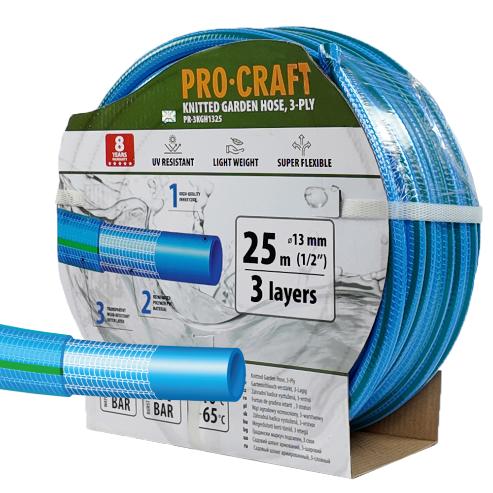 PROCRAFT hadice PR-3KGH1325 3 vrstvy, 1/2", 25 m