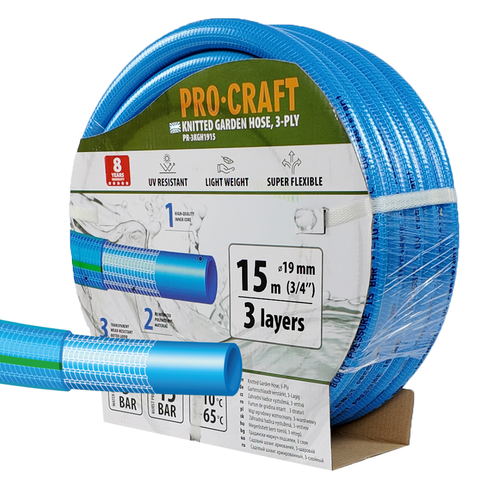 PROCRAFT hadice PR-3KGH1915 3 vrstvy, 3/4", 15 m