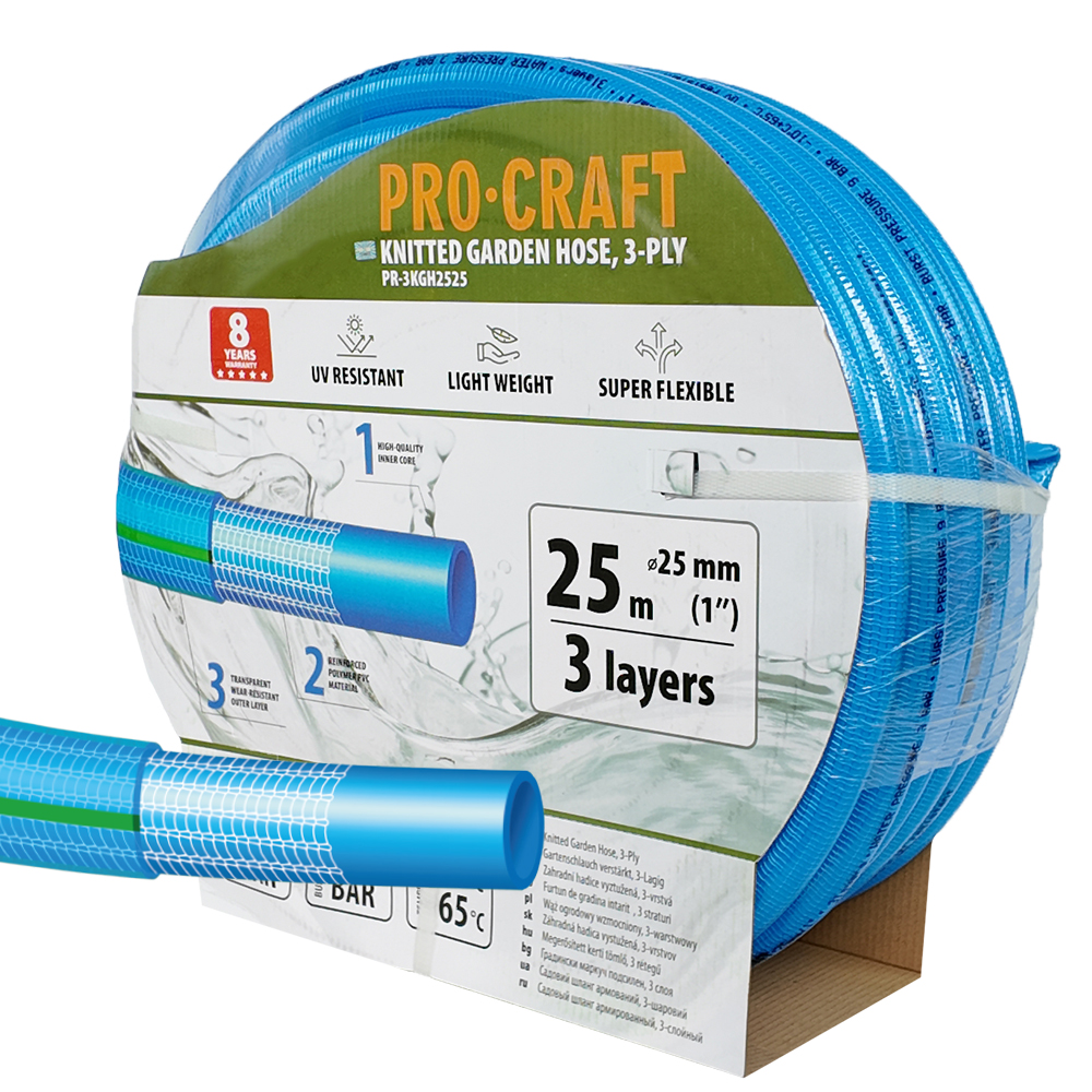 PROCRAFT hadice PR-3KGH2525 3 vrstvy, 1", 25 m