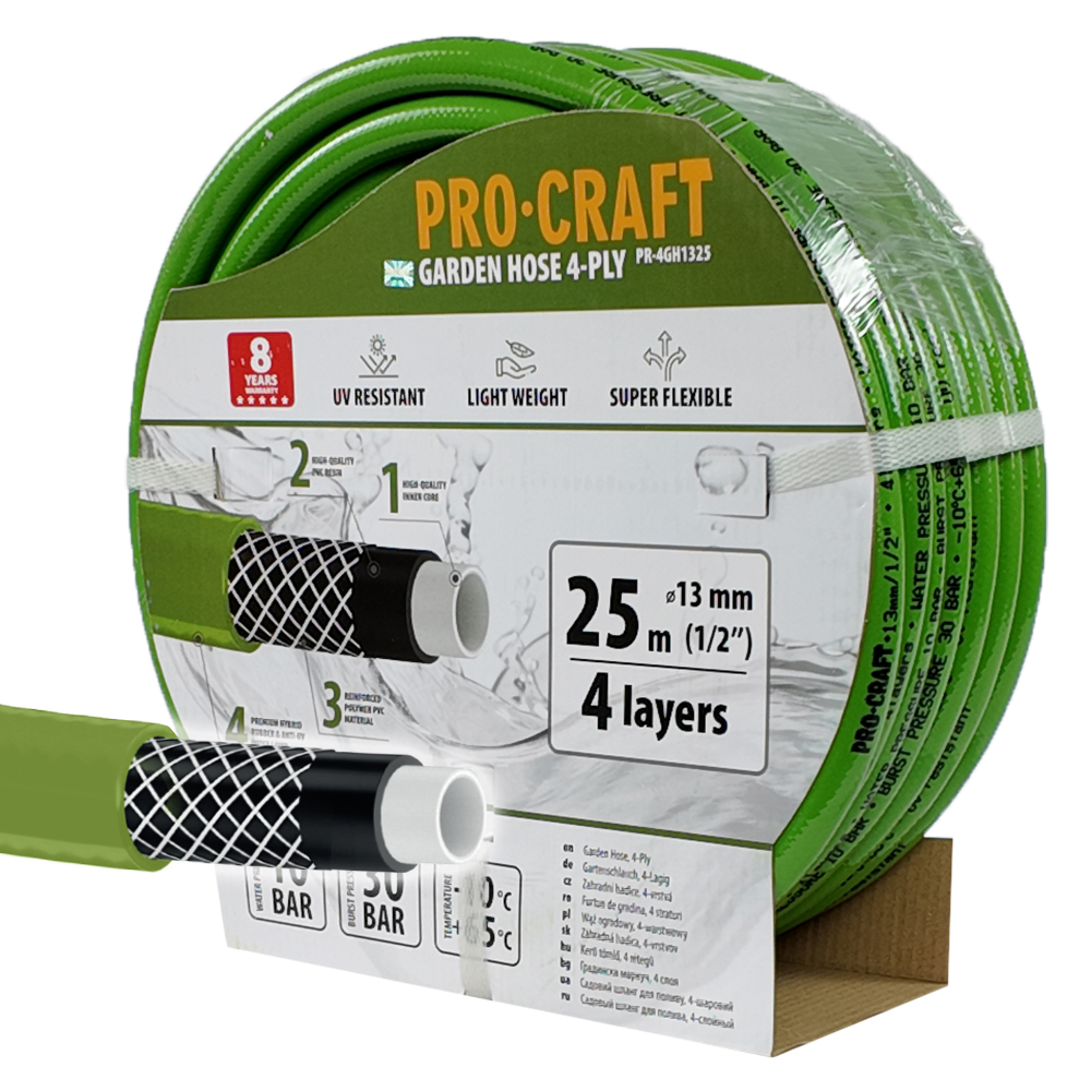 PROCRAFT hadice PR-4GH1325 4 vrstvy, 1/2", 25 m