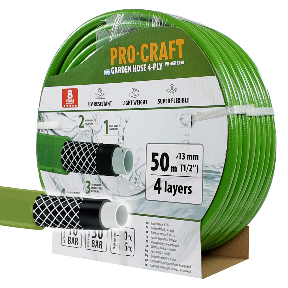 PROCRAFT hadice PR-4GH1350 4 vrstvy, 1/2", 50 m