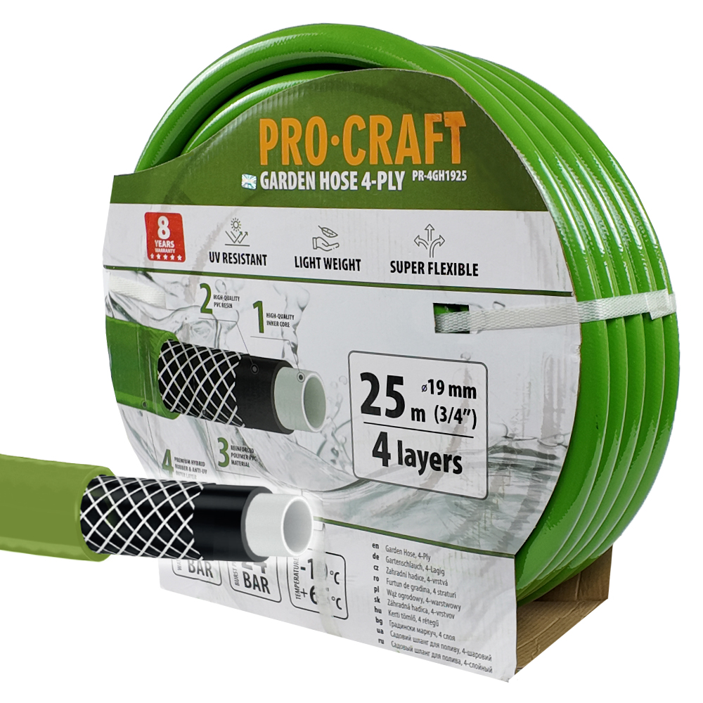 PROCRAFT hadice PR-4GH1925 4 vrstvy, 3/4", 25 m