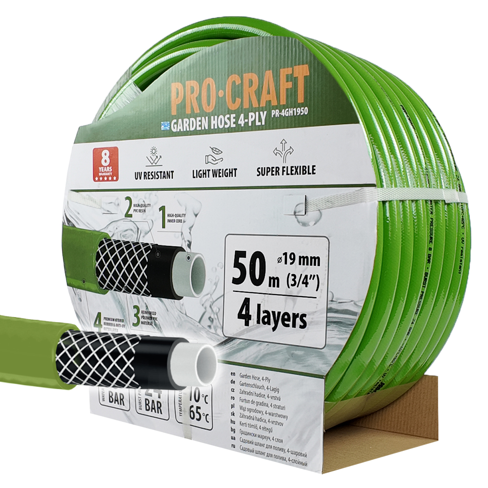 PROCRAFT hadice PR-4GH1950 4 vrstvy, 3/4", 50 m