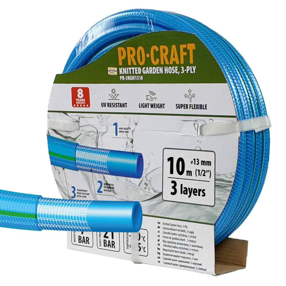 PROCRAFT hadice PR-3KGH1310F 3-vrstvá, 1/2", 1 0m