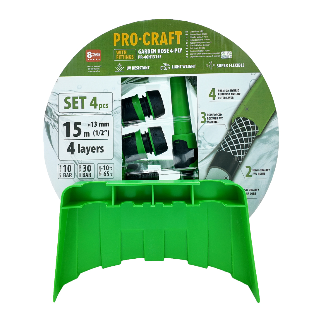 PROCRAFT hadice 4GH1315F 4-vrstvá, 1/2", 15 m