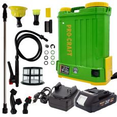 Procraft | AKU postřikovač Procraft AS20-12 sada s baterií 20V 2Ah a nabiječkou | SAS20-12/20-2A/20-1