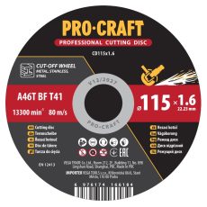 Procraft | Řezný kotouč Procraft CD115x1.6 | CD115x1.6