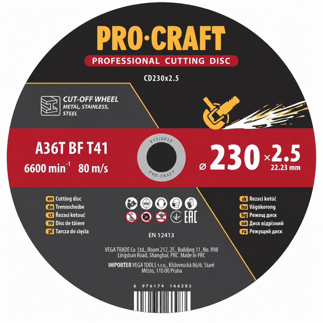 Řezný kotouč Procraft CD230x2.5
