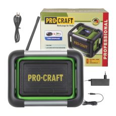 Procraft | Aku rádio Procraft PJS20 DAB+, FM, Bluetooth 5.3, 80W (bez baterie a nabíječky) | PJS20bb