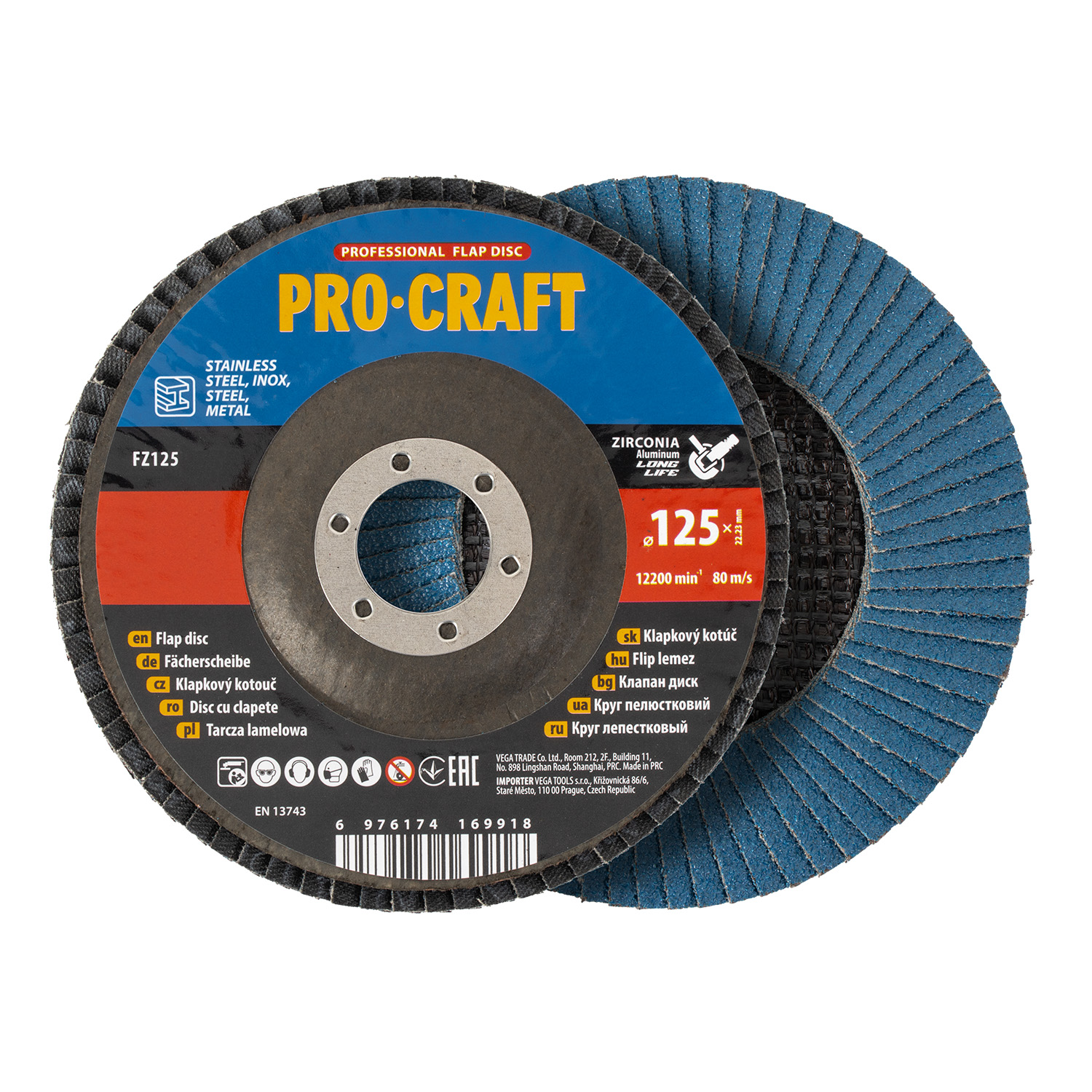 Laminovaný disk Procraft (zirkón) T29 FZ125P120T29 | FZ125P120T29