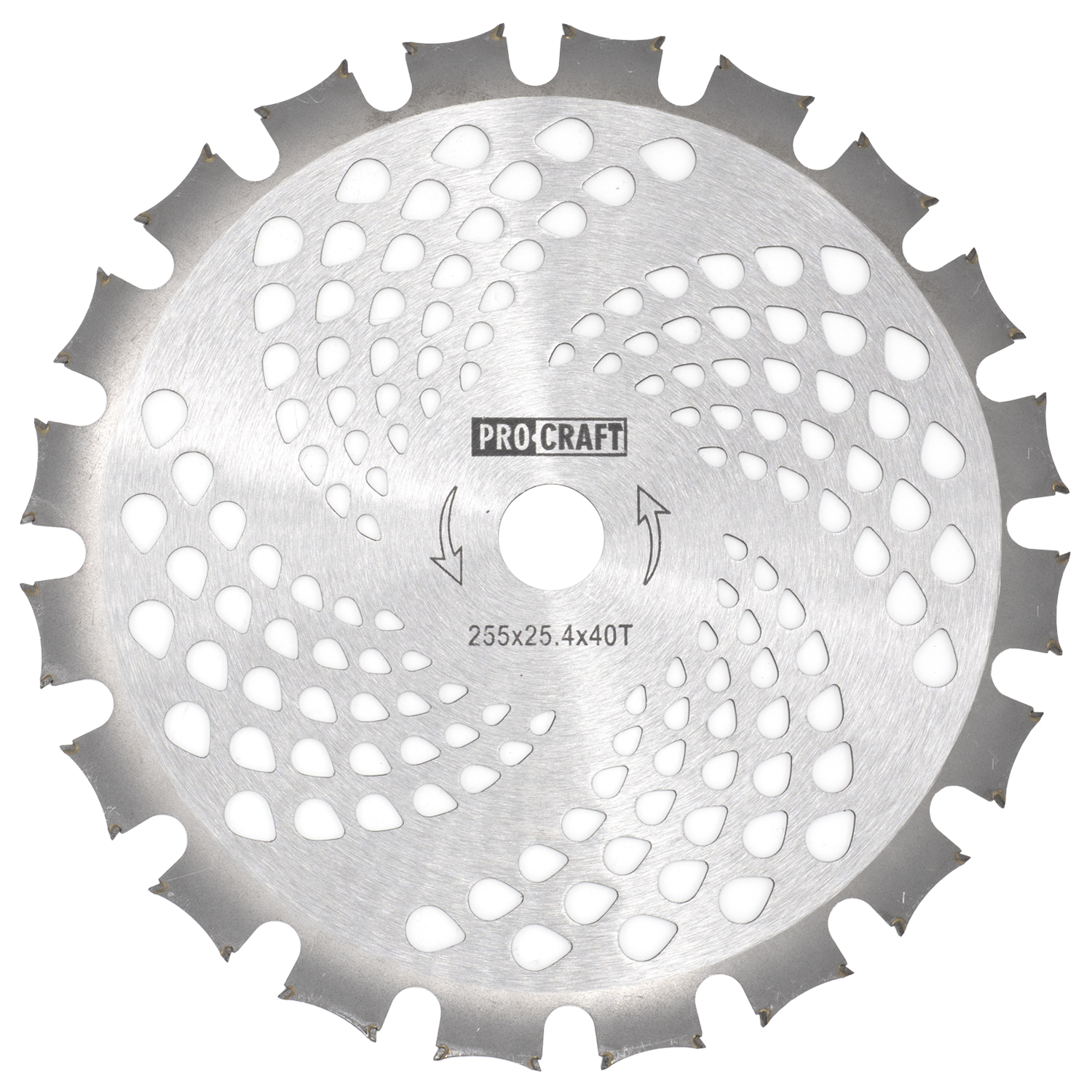 Nůž křovinořezu (D255*25.4) 40Т (oboustranný) PROCRAFT | H/P-2