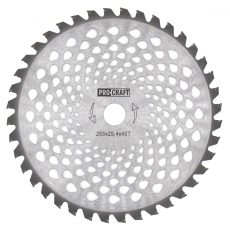 Procraft | Nůž křovinořezu (kotouč) (D255*25.4) 40T karbid wolframu PROCRAFT | H/P-40T