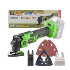 Procraft | Aku multifunkční oscilační bruska Procraft PMT22bb (bez baterie a nabíječky) | PMT22bb