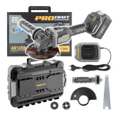 Procraft | Aku úhlová bruska Procraft AG125B-1B-C, 125mm | AG125B-1B-C