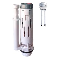 Procraft | Vypouštěcí ventil s dvěma režimy splachováni (chromované tlačítko) KT-0202 | KT-0202