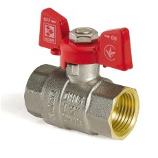 Procraft | Kulový kohout motýl červený, KR.217 1/2"FF | KR.217 1/2"FF