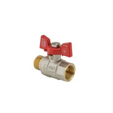 Procraft | Kulový kohout motýl, červený, KR.218 1/2"FM | KR.218 1/2"FM