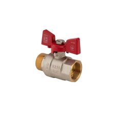 Procraft | Kulový kohout motýl, červený, KR.218 3/4"FM | KR.218 3/4"FM