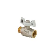 Procraft | Kulový kohout motýl, bílý, KR.218.W 1/2"FM | KR.218.W 1/2"FM