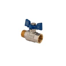 Procraft | Kulový kohout motýl, modrý, KR.218.B 1/2"FM | KR.218.B 1/2"FM