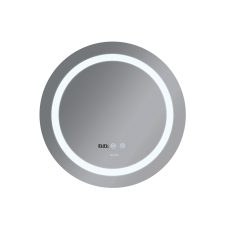 Procraft | Koupelnové zrcadlo s LED osvětlením, protizamlžovací funkcí, regulací jasu a hodinkami, MC02-80 PLAI | MC02-80 PLAIN