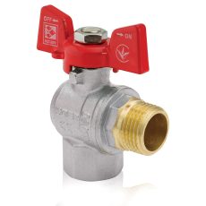 Procraft | Kulový kohout motýl, rohový, červený, KR.208 1/2"FM | KR.208 1/2"FM