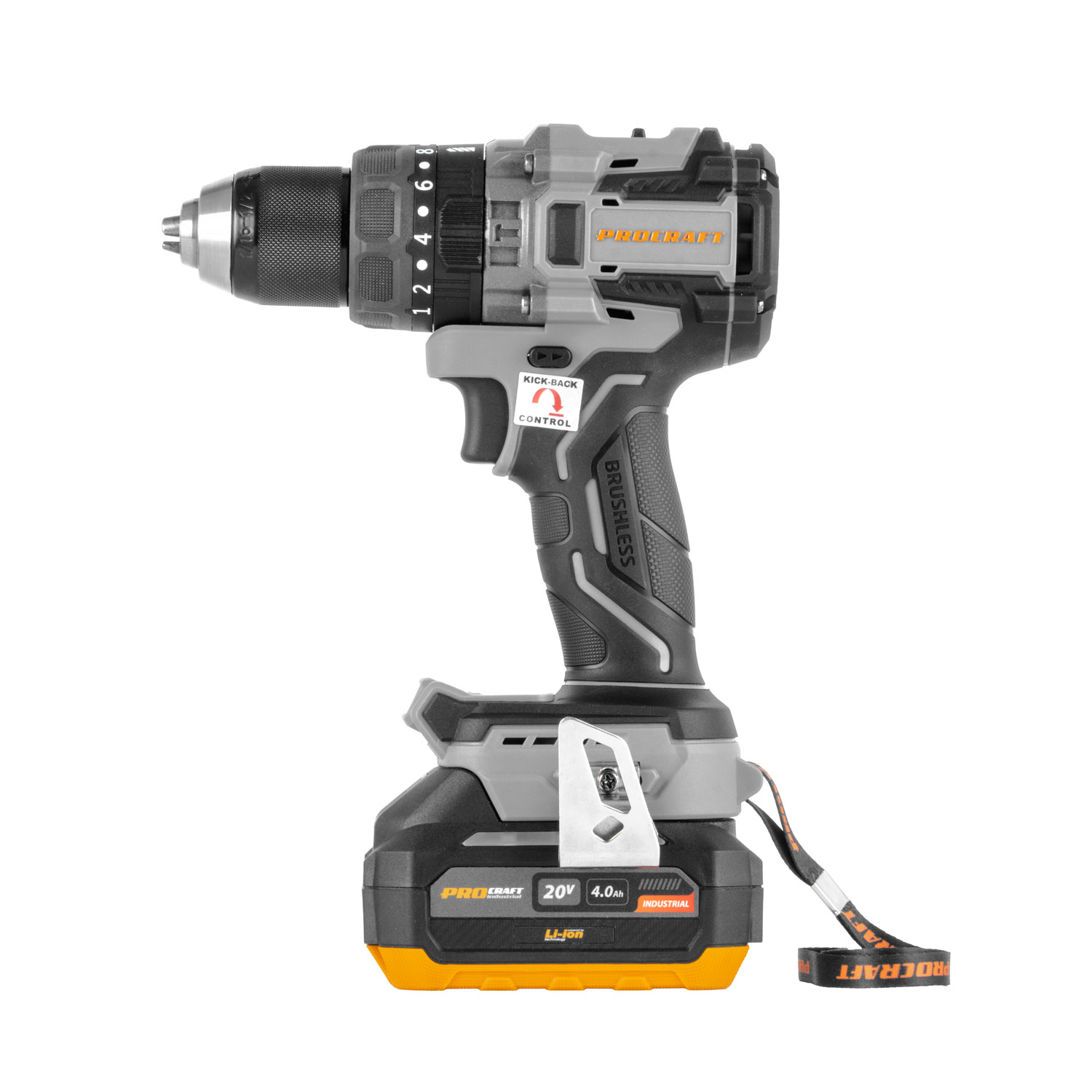 Aku vrtací šroubovák Procraft Industrial CD20B (1 baterie)