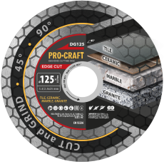 Procraft | Diamantový kotouč Edge Cut Procraft DG125 | DG125