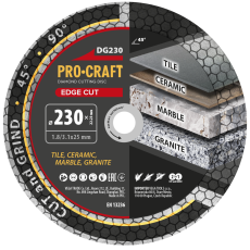 Procraft | Diamantový kotouč Edge Cut Procraft DG230 | DG230