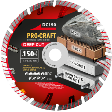 Procraft | Diamantový řezný kotouč Deep Cut Procraft DC150 | DC150