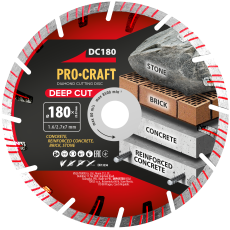 Procraft | Diamantový řezný kotouč Deep Cut Procraft DC180 | DC180