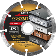 Procraft | Diamantový řezný kotouč Segmented Procraft DS125 | DS125