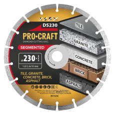 Procraft | Diamantový řezný kotouč Segmented Procraft DS230 | DS230