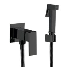 Procraft | Bidetová baterie s bidetovou sprškou MIXXUS PREMIUM KUBUS 002 (INNER) BLACK, černá | KUBUS 002 (INNER) BLACK