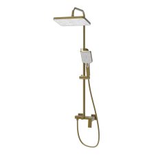 Procraft | Sprchový sloup s baterií MIXXUS PREMIUM GAUDI 003J BRUSHED GOLD, zlatá | GAUDI 003J BRUSHED GOLD