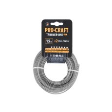 Procraft | Struna žací (2.7mm) (s výztuhou) (15m) ozubená PROCRAFT KD/J-2.7/15 | KD/J-2.7/15