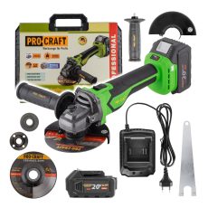 Procraft | Aku úhlová bruska Procraft PGA22, 125mm | PGA22-1B-C