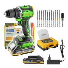 Procraft | Aku vrtací šroubovák Procraft PA18Pro2 + sada bitů | PA18Pro2-1B-C