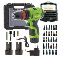 Procraft | Aku vrtací šroubovák Procraft PA12Pro DFR-2b-c se sadou bitů BS-32 | SPA12ProDFR-2b-c/BS-32