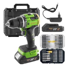 Procraft | Aku vrtací šroubovák Procraft PA18LiH  se sadou bitů BS-37 | SPA18LiH-1B-C/BS-37