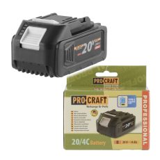 Procraft | Baterie akumulátorová 20V Li-ion, 4000mAh USB Type C Procraft 20/4C | 20/4C